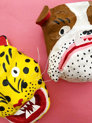 Cheetah and Bulldog Masks