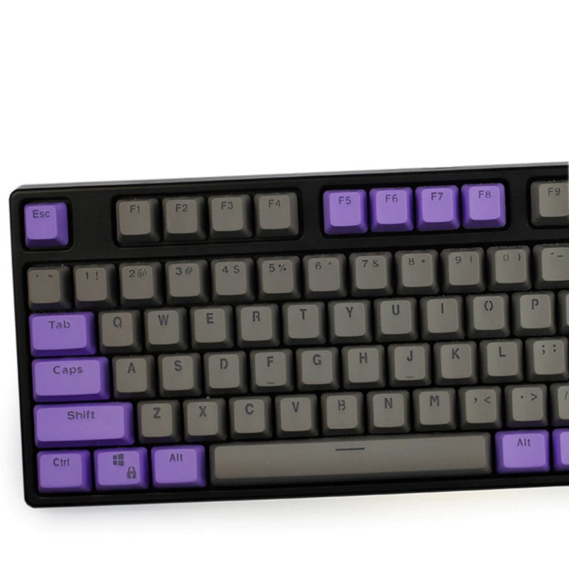 keycaps purple and black