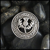 Mary's thistle brooch in sterling silver