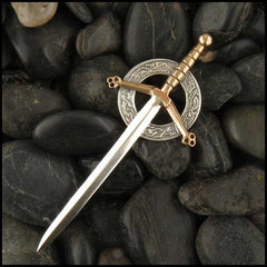 Sterling silver and bronze claymore Kilt pint