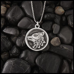 celtic wolf pendant 