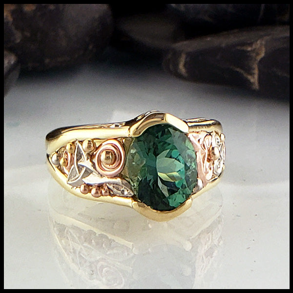 Chrome Tourmaline Custom Ring