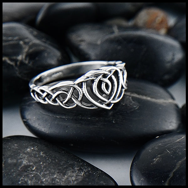 Kathleen Heart Celtic Ring