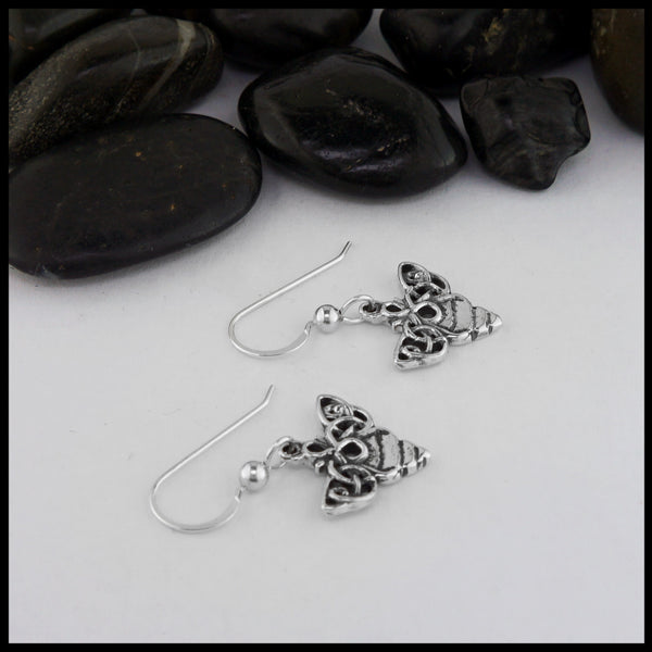 celtic bee earrings