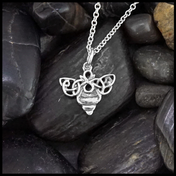 small celtic bee pendant 