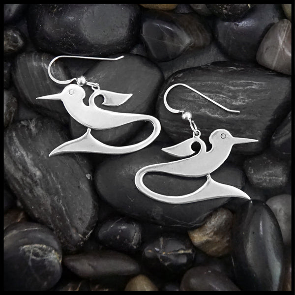 celtic bird earrings 