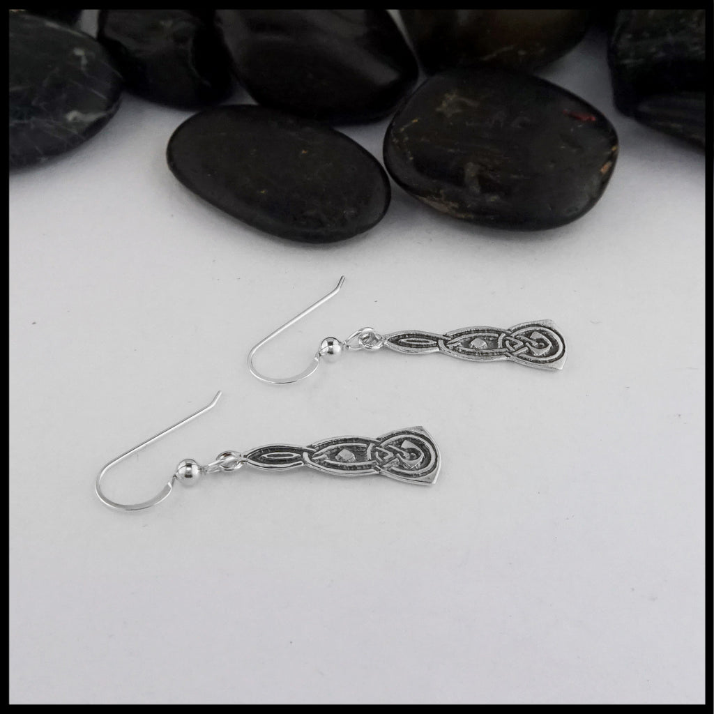 side view of earrings