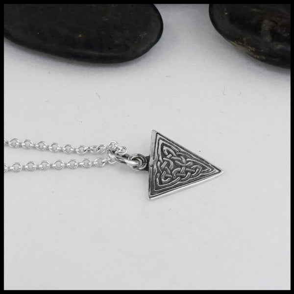 triangle pendant and earring set 