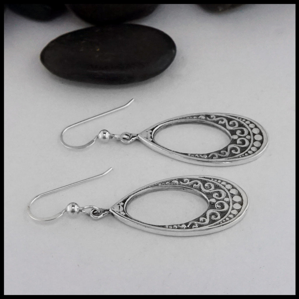 side view of earrings