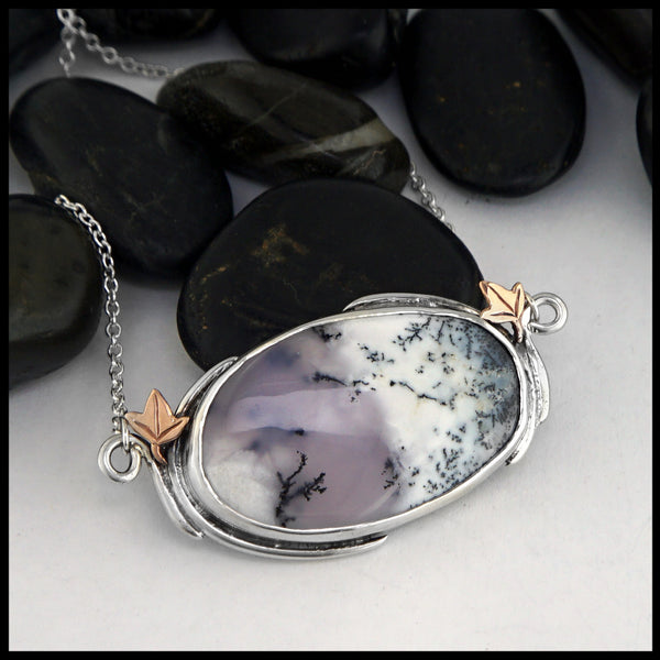 dendritic opal pendant