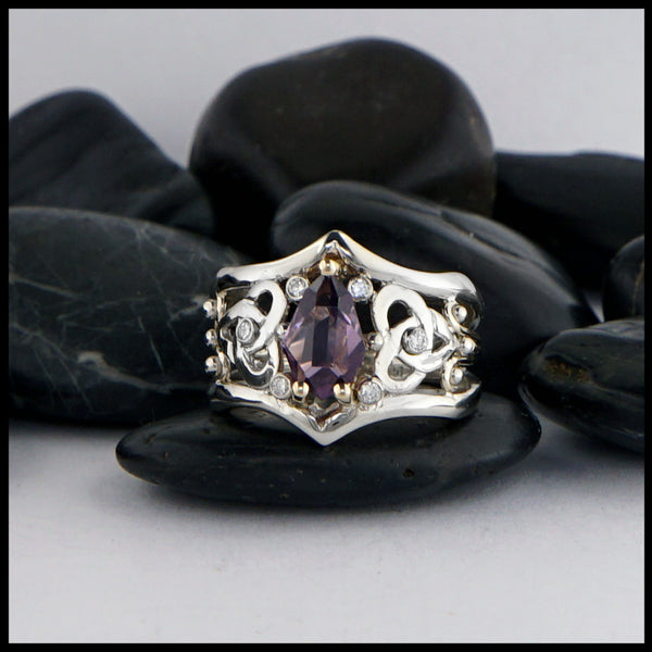 purple spinel ring 