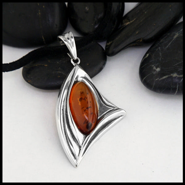 amber pendant