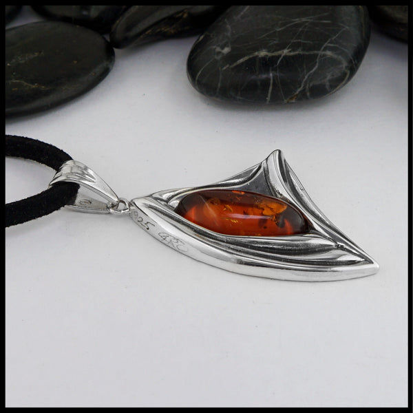 amber pendant