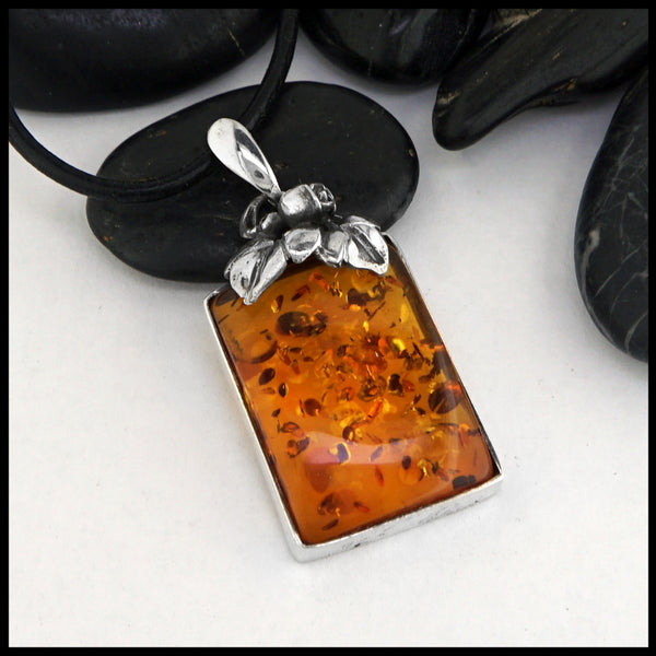 amber pendant