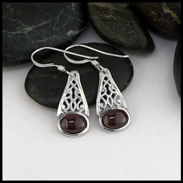 garnet earrings