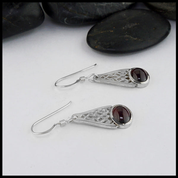 garnet earrings