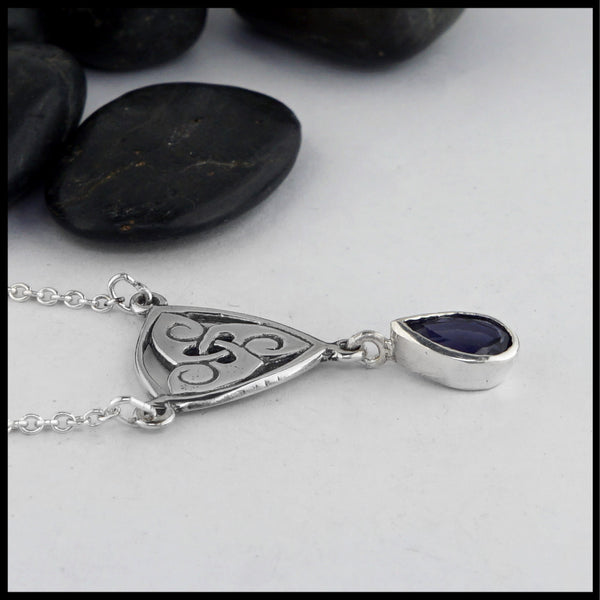 iolite pendant