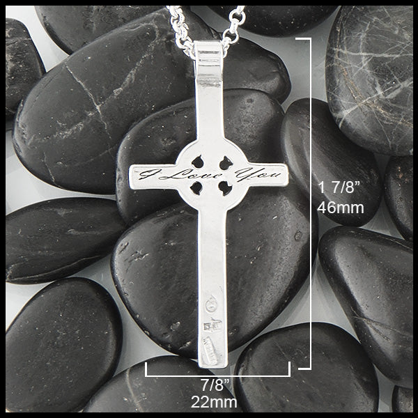 Simple Silver Celtic Cross by Walker Metalsmiths