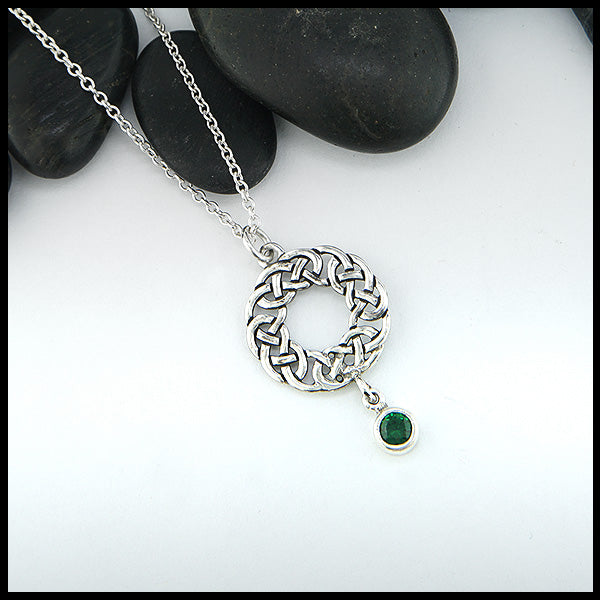 josephines tsavorite drop pendant