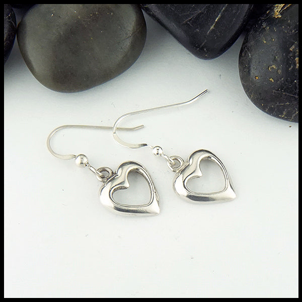 Heart Drop Earrings