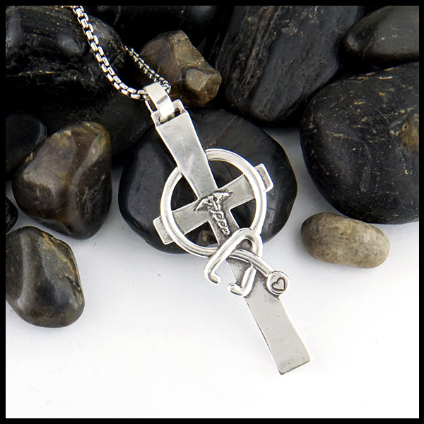 Healthcare Cross in Sterling Silver