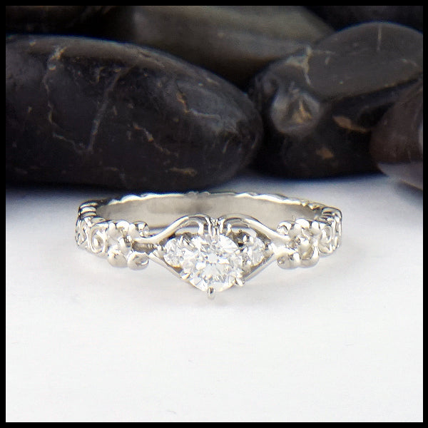 trinity scroll ring