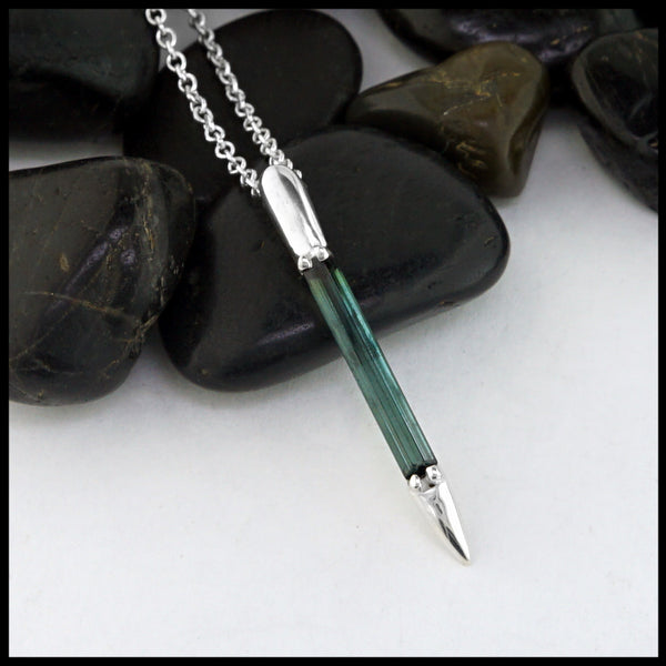 green tourmaline pendant 