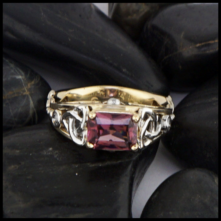 rhodolite garnet ring