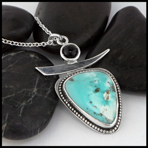 turquoise stone and black onyx