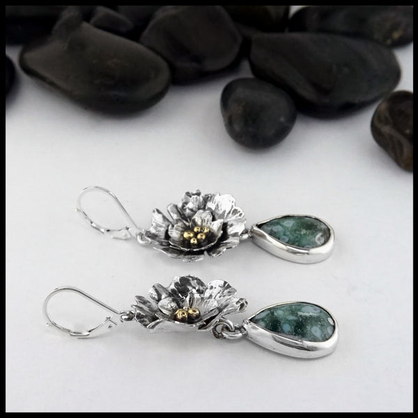 moss agate earrings 