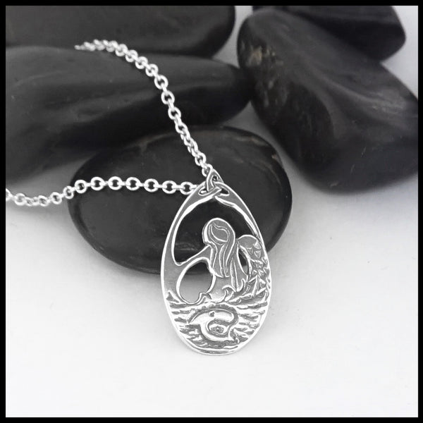 Celtic Lady of the Lake Pendant in Silver