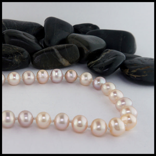 pink pearl necklace