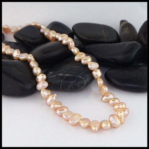 pink pearl necklace