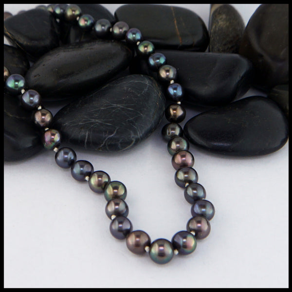 black pearl necklace