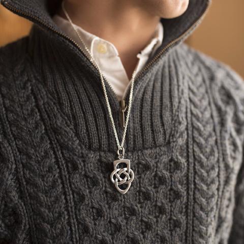 Father's Knot Celtic pendant in Sterling Silver