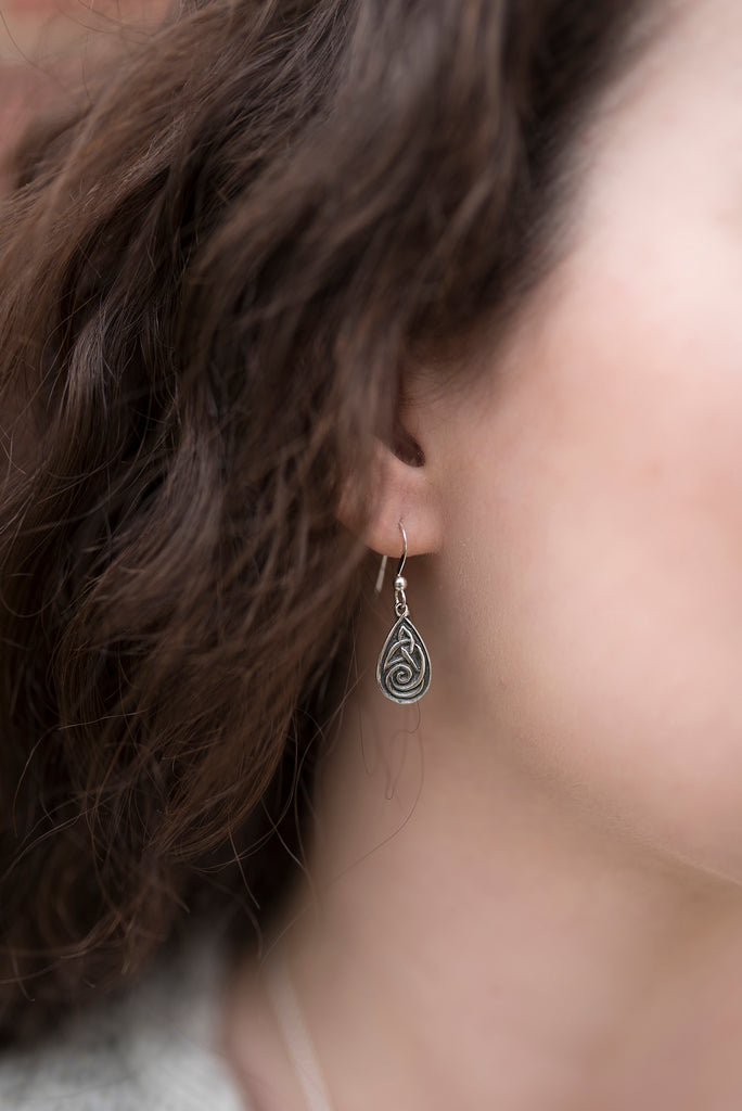 celtic drop earrings