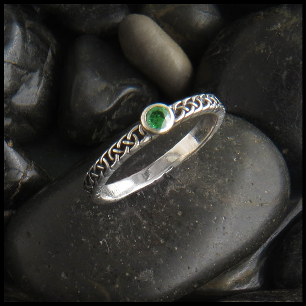 celtic knot birthstone ring