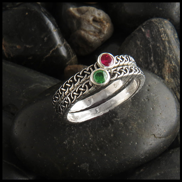 celtic knot birthstone ring