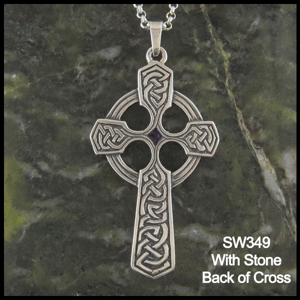 Sterling silver trinity cross back