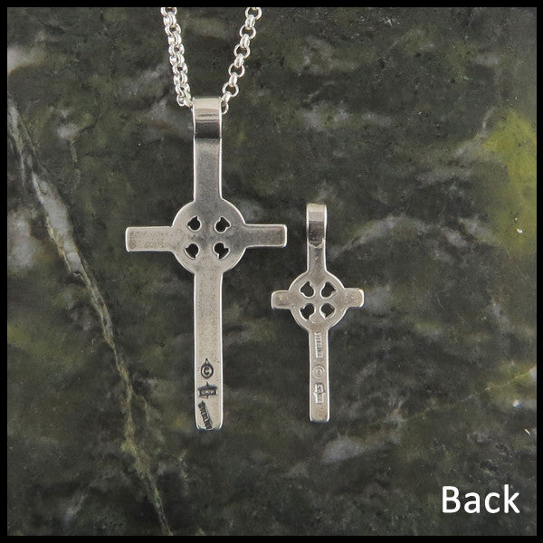 Plain Celtic Cross in Sterling Silver