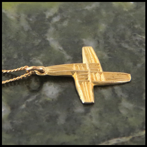 Unique St. Brigid Celtic Cross in 14K Gold