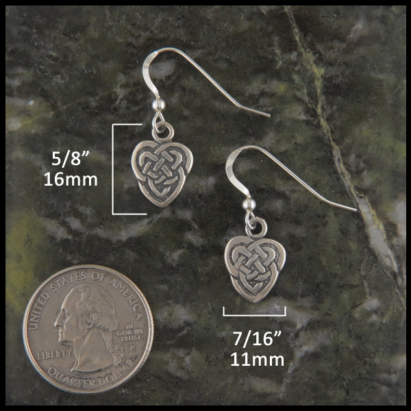 Maggie's Heart pendant and earring set in Sterling Silver