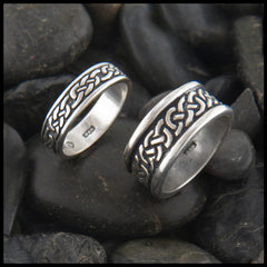 mens hand crafted Celtic rings 