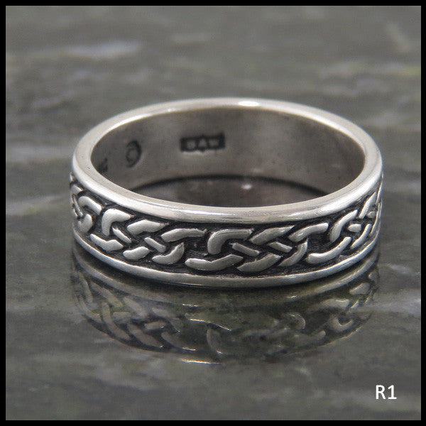 Josephine's Knot Celtic Band Ring in Sterling Silver