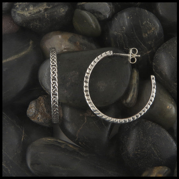 Josephine's Knot Hoop earrings in Sterling Silver