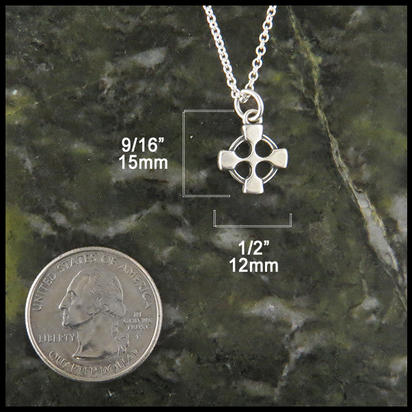 Celtic Sterling Silver Cross Pendant Equal Arm