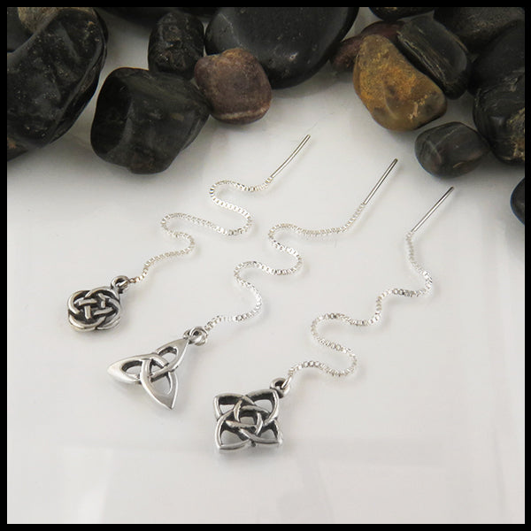 Threader Earrings in Sterling Silver