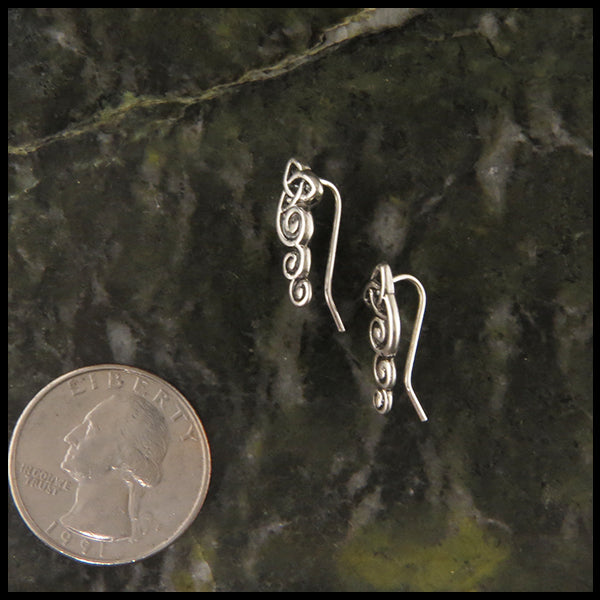 celtic trinity knot ear climbers