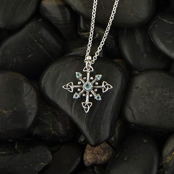 Trinity Knot Snowflake Pendant