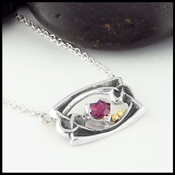 Ruby Heart Necklace